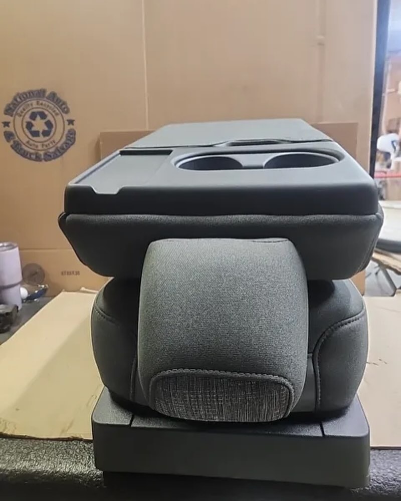 2024 Ford F150 F250 F350 Gray Crew Cab Cloth Center Console Jump Seat