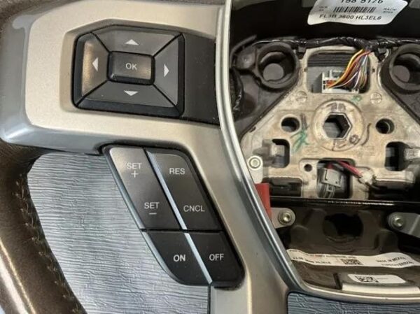 16-20 F-150 OEM Ford Leather Steering Wheel King Ranch Java WITHOUT PILLOW - Image 2