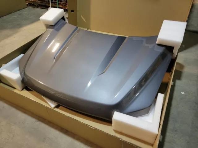 Take Off Original Aluminum Hood Fits 2021-2023 Ford F150 CARBONIZED M7