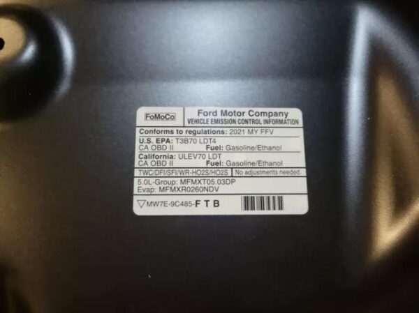 Take Off Original Aluminum Hood Fits 2021-2023 Ford F150 CARBONIZED M7 - Image 4