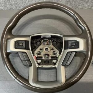 16-20 F-150 OEM Ford Leather Steering Wheel King Ranch Java WITHOUT PILLOW