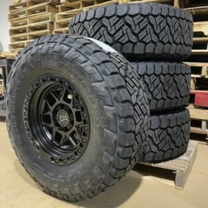 17x9 Black Rhino Kelso Wheels 35” Nitto AT Tires 6X135 Ford F150 Raptor SVT