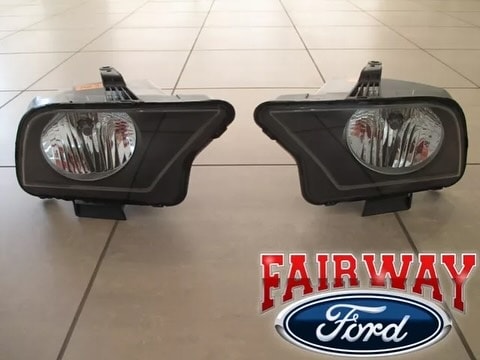 07 thru 09 Mustang SVT Shelby GT500 OEM Ford Halogen Head Lamps Lights