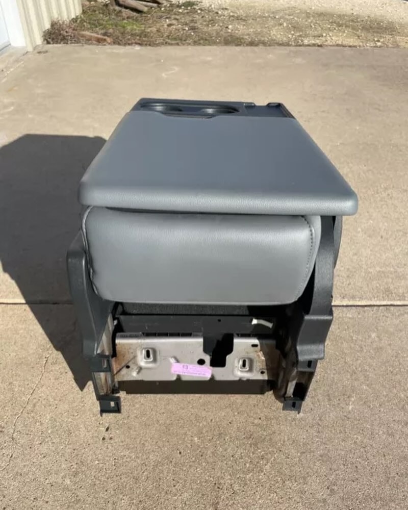 15 -24 Oem Ford F150 Center Jump Seat / Console Gray Vinyl New! Nice!!! F250 No