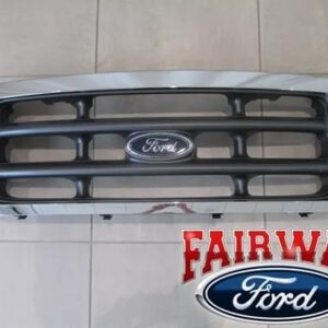 99 thru 04 Super Duty F250 F350 F450 F550 OEM Genuine Ford Chrome Grille Grill