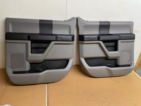 2015-2018 F150 Xlt Super Crew Cab Gray / Black Rear Door Panels.. New Take Offs!