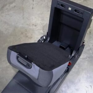 New 2024 Ford F150 F250 F350 Gray Reg Cab Cloth Center Console Jump Seat