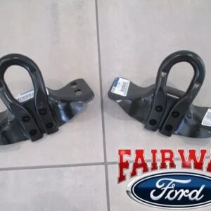 17 thru 25 Super Duty F-250 F-350 F-450 F-550 OEM Ford Black Tow Hook Set PAIR