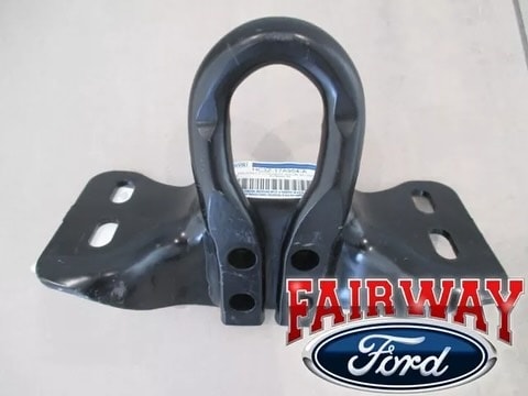 17 thru 25 Super Duty F-250 F-350 F-450 F-550 OEM Ford Black Tow Hook Set PAIR