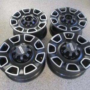 20" Ford F250 F350 Factory Wheels Rims Black Platinum Caps 2024