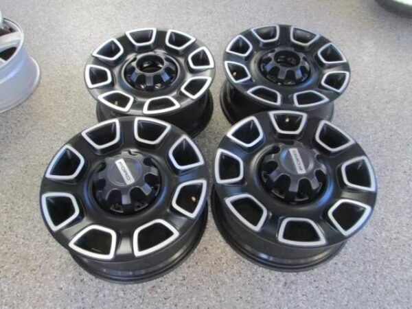 20" Ford F250 F350 Factory Wheels Rims Black Platinum Caps 2024