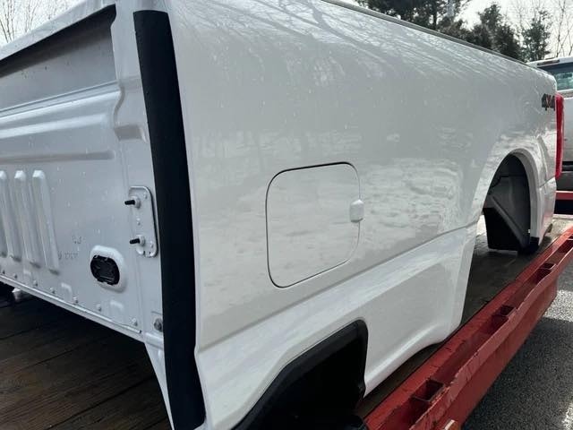 White Ford Super Duty Long Bed Truck Box With Tailgate & Tail Lights SRW OBO 1350