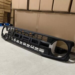 Raptor Style Look Grille Fits For 2021-2024 Bronco Matte Black Front Upper Grill