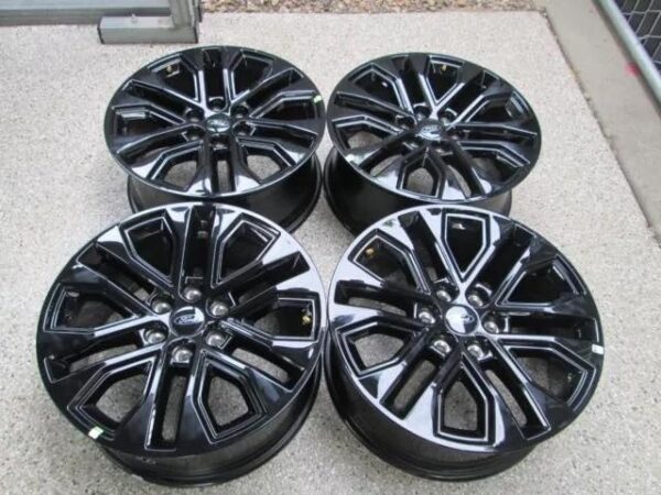 20" Ford F150 Factory Fx4 Black Wheels Rims Take Offs 2024 - Image 4
