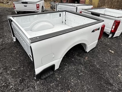 2023-2024 Ford Super Duty F250 F350 SHORT BED Truck box W/ Tailgate Oxford White